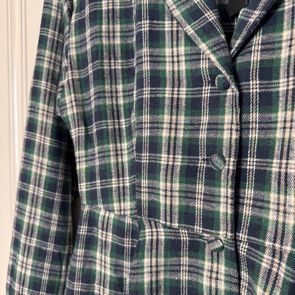 Lulu’s NWT Autumnal Attitude Navy Blue Plaid Skater‎ Mini Dress With Pockets S - Picture 4 of 16